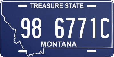 MT license plate 986771C