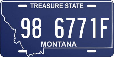 MT license plate 986771F