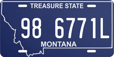 MT license plate 986771L