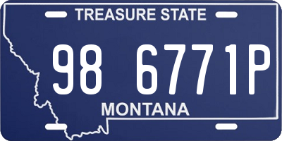 MT license plate 986771P