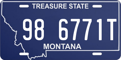 MT license plate 986771T