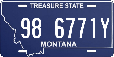 MT license plate 986771Y