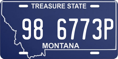 MT license plate 986773P