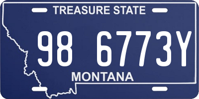 MT license plate 986773Y