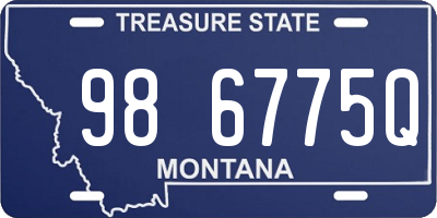 MT license plate 986775Q
