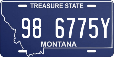 MT license plate 986775Y