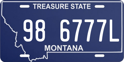 MT license plate 986777L