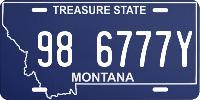 MT license plate 986777Y