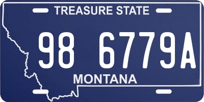 MT license plate 986779A