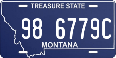 MT license plate 986779C