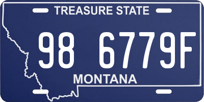 MT license plate 986779F