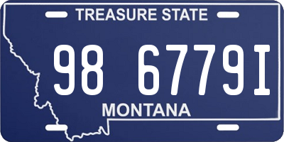 MT license plate 986779I