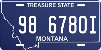 MT license plate 986780I