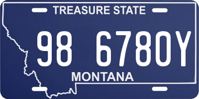 MT license plate 986780Y
