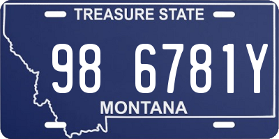 MT license plate 986781Y