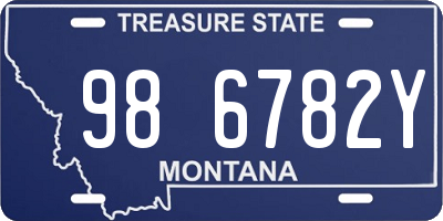 MT license plate 986782Y