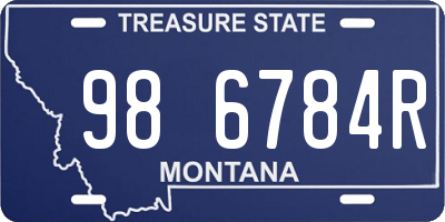 MT license plate 986784R