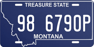 MT license plate 986790P