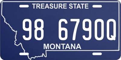 MT license plate 986790Q