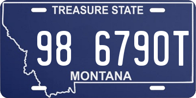 MT license plate 986790T