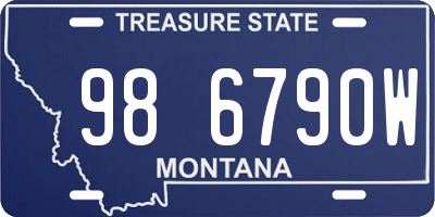 MT license plate 986790W