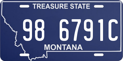 MT license plate 986791C