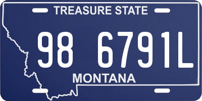 MT license plate 986791L