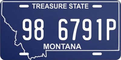 MT license plate 986791P