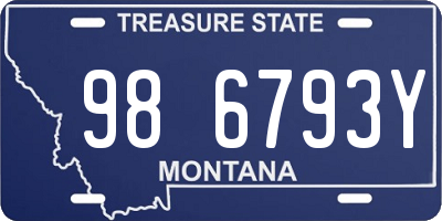 MT license plate 986793Y