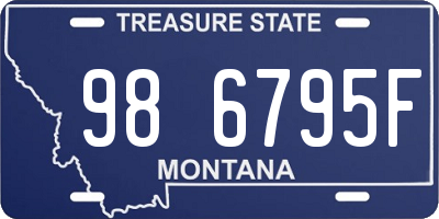 MT license plate 986795F