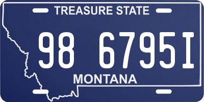 MT license plate 986795I