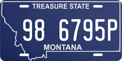 MT license plate 986795P