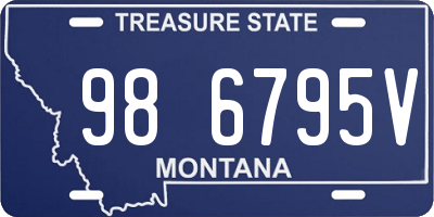 MT license plate 986795V