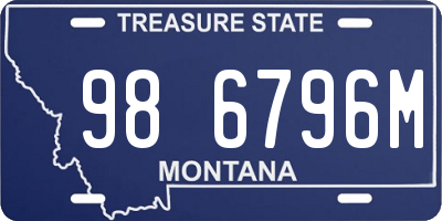 MT license plate 986796M