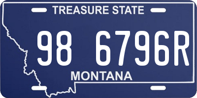 MT license plate 986796R