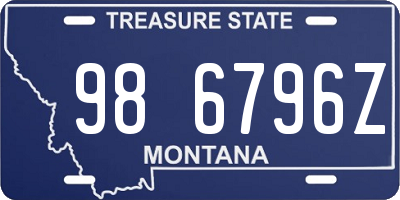 MT license plate 986796Z