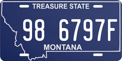 MT license plate 986797F