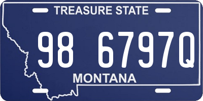 MT license plate 986797Q