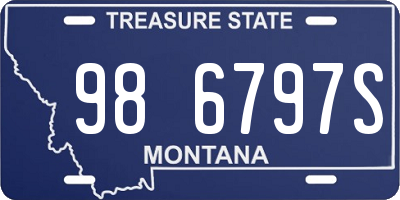 MT license plate 986797S