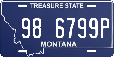 MT license plate 986799P
