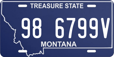 MT license plate 986799V