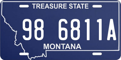 MT license plate 986811A