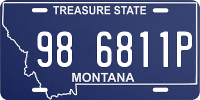 MT license plate 986811P