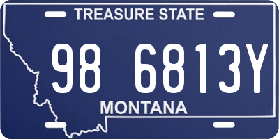 MT license plate 986813Y