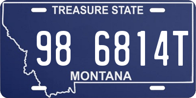 MT license plate 986814T