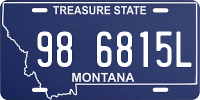 MT license plate 986815L