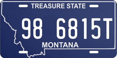 MT license plate 986815T