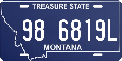 MT license plate 986819L