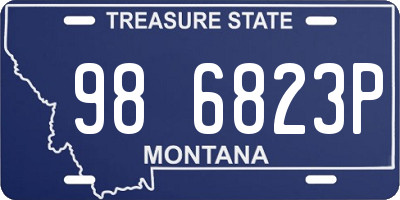 MT license plate 986823P