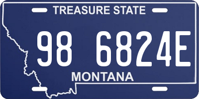 MT license plate 986824E